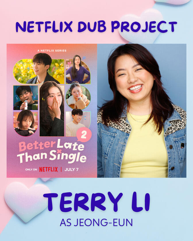 i'm on netflix!! Better Late Than Single S2 is out now. you can hear me as the English voice of Jeong-Eun! 💫